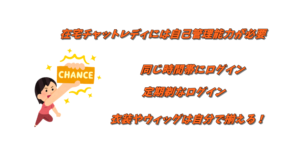 チャットレディの自己管理能力